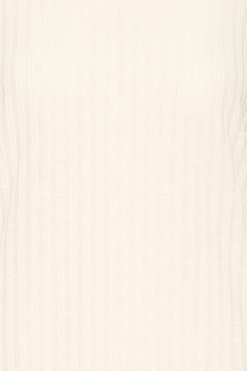 Fransa Damia 3/4 Sleeve Knit Top in Oatmeal Melange – 20617793