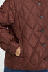 Fransa Womens Agate Quilted Jacket Rum Raisin / Red - 20617827