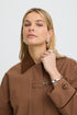 Fransa Womens Alicia Midi Length Coat 20617911 - Rain Drum