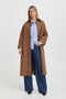 Fransa Womens Alicia Midi Length Coat 20617911 - Rain Drum