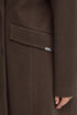 Fransa FQADELAY Double-Breasted Wool Blend Coat 20617938 - Hot Fudge Melange