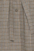 Fransa FQANTONETTE Belted Checked Midi Coat 20617971 - Tobacco Brown / Ice Water Check