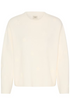 Fransa Womens Vera Relaxed Fit Knitted Pullover 20617999 - Whisper White