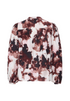 Fransa Womens Ariana Loose Fit Button-Up Blouse 20618030 - Watercolour Bloom Rum Raisin