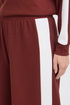 Fransa Womens Aurora Wide Leg Sweat Pants 20618033 - Rum w. White Contrast