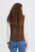 Fransa Womens Gwynne Teddy Vest Waistcoat 20618104 - Rain Drum Brown