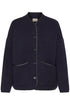 Fransa Womens Gia Button-Up Knit Cardigan 20618109 - Salute Blue