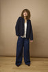 Fransa Womens Gia Button-Up Knit Cardigan 20618109 - Salute Blue