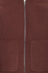 Fransa Womens Joa Full Zip Casual Jacket 20618147 - Rum Raisin Melange