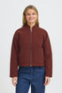 Fransa Womens Joa Full Zip Casual Jacket 20618147 - Rum Raisin Melange