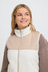 Fransa Womens Flea Zip Waistcoat Gilet 20618216 - Whisper White