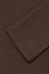 Fransa Womens Jalira 3/4 Sleeve Ribbed T-Shirt 20618236 HF - Hot Fudge Melange