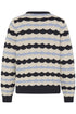 Fransa Womens Katja Knitted Round Neck Jumper 20618272 - Salute Stripes