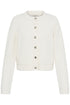 Fransa Womens Chavelly Button-Up Knit Cardigan 20618300 - Whisper White