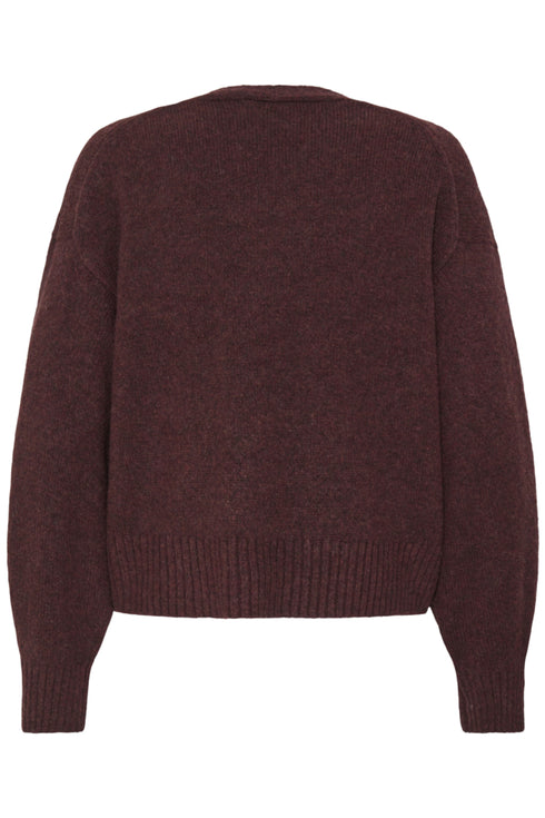 Fransa FRGIGI V-Neck Knit Cardigan 20618348 - Port Royale Melange