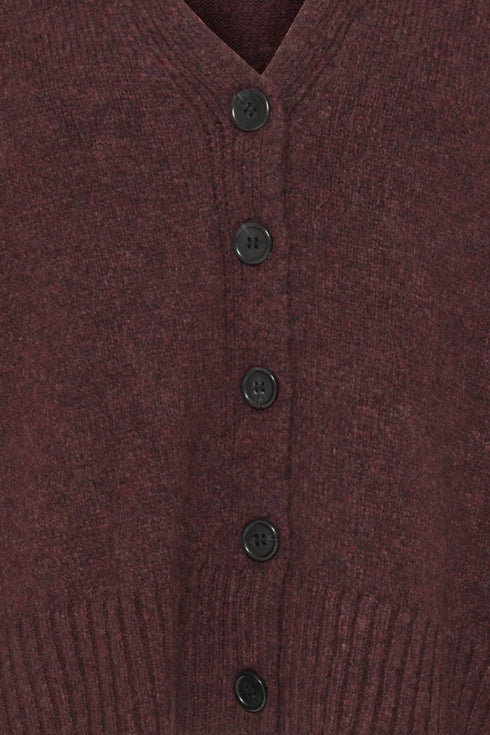 Fransa FRGIGI V-Neck Knit Cardigan 20618348 - Port Royale Melange