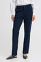 Fransa Dark Peacoat Straight Leg FRBLAZER Trousers 20618364