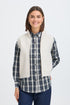 Fransa Womens Vinea Knit Waistcoat 20618426 - Whisper White