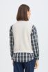 Fransa Womens Vinea Knit Waistcoat 20618426 - Whisper White