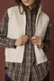 Fransa Womens Vinea Knit Waistcoat 20618426 - Whisper White