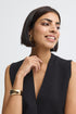 Fransa Sally Sleeveless V-Neck Knitted Waistcoat 20618485 MET - Meteorite Black