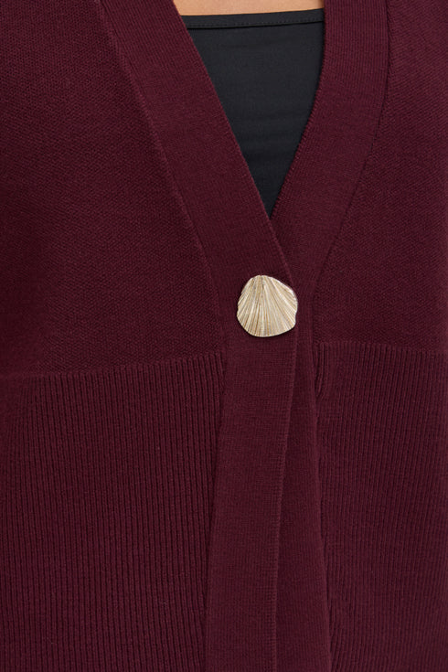Fransa Sally Sleeveless V-Neck Knitted Waistcoat 20618485 PRT - Port Royale Red
