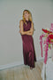 Fransa Junia High Waisted A-Line Maxi Skirt 20618534 PRT - Port Royale Burgundy