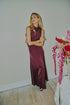 Fransa Junia High Waisted A-Line Maxi Skirt 20618534 PRT - Port Royale Burgundy