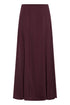 Fransa Junia High Waisted A-Line Maxi Skirt 20618534 PRT - Port Royale Burgundy