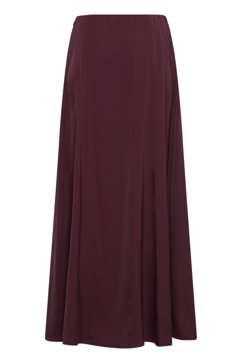 Fransa Junia High Waisted A-Line Maxi Skirt 20618534 PRT - Port Royale Burgundy