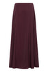 Fransa Junia High Waisted A-Line Maxi Skirt 20618534 PRT - Port Royale Burgundy
