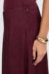 Fransa Junia High Waisted A-Line Maxi Skirt 20618534 PRT - Port Royale Burgundy