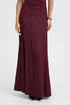 Fransa Junia High Waisted A-Line Maxi Skirt 20618534 PRT - Port Royale Burgundy
