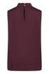 Fransa Junia High Neck Fluid Sleeveless Top 20618546 PRT - Port Royale Burgundy