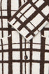 Fransa Cindy Checked Collared Button Through Cardigan 20618636 MOL - Mole Check / Brown