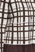 Fransa Cindy Checked Collared Button Through Cardigan 20618636 MOL - Mole Check / Brown