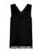 Freequent FQBICCO V-Neck Lace Trim Sleeveless Top 206329 BLK - Black