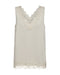Freequent FQBICCO V-Neck Lace Trim Sleeveless Top 206329 MB - Moonbeam