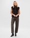 Freequent Womens Soft Faux Fur Zip Waistcoat 206471 MOLE - Mole