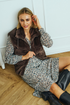 Freequent Womens Soft Faux Fur Zip Waistcoat 206471 MOLE - Mole