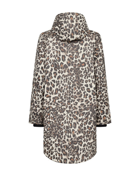 FreeQuent FQRain Women’s Waterproof Quilted Rain Jacket – Black & Beige 206490