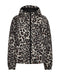 FreeQuent Ladies Quilted Leopard Jacket - Black & Beige