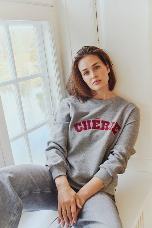 FreeQuent FQWANA Ladies Pullover - Grey Melange with Port Royale 206692