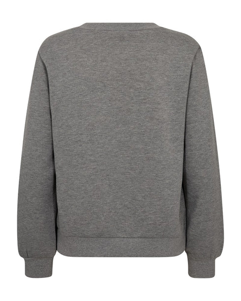 FreeQuent FQWANA Ladies Pullover - Grey Melange with Port Royale 206692