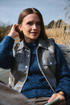 Freequent FQCAT Soft Fluffy Knit Funnel Neck Pullover 206735 MO - Moonlit Ocean
