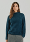 Freequent FQCAT Soft Fluffy Knit Funnel Neck Pullover 206735 MO - Moonlit Ocean