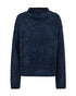 Freequent FQCAT Soft Fluffy Knit Funnel Neck Pullover 206735 MO - Moonlit Ocean