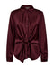 Freequent FQDove Blouse with Knotted Detail – Port Royale Bordeaux 206779