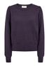 Freequent FQDODO Jacquard Print Crew Neck Knit Sweater 206794 NS - Nightshade