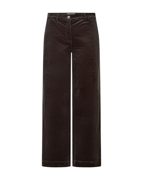 Freequent FQCORDY Wide Leg Corduroy Trousers 206987 MOLE - Mole Brown